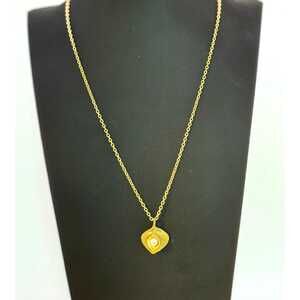 Michael Michaud Round Leaf Eucalyptus Pendant Necklace